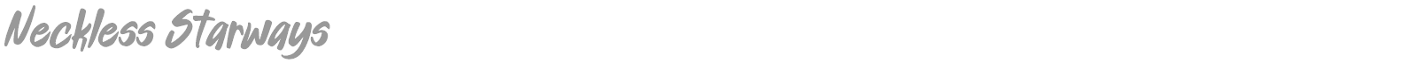 Neckless Starways font preview